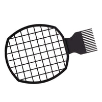 Acouto Men Afro Curly H Comb Dreadlocks Tin Foil Hot Perm Comb H Styling Tool Afro Sponge Comb Sponge B 2 in Design The Net Like Afro Hair Large Sponge Tennis Racket Afro Hair Sponge