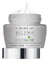 Lotus Herbals WhiteGlow Skin Whitening And Brightening Nourishing Night Creme 60g