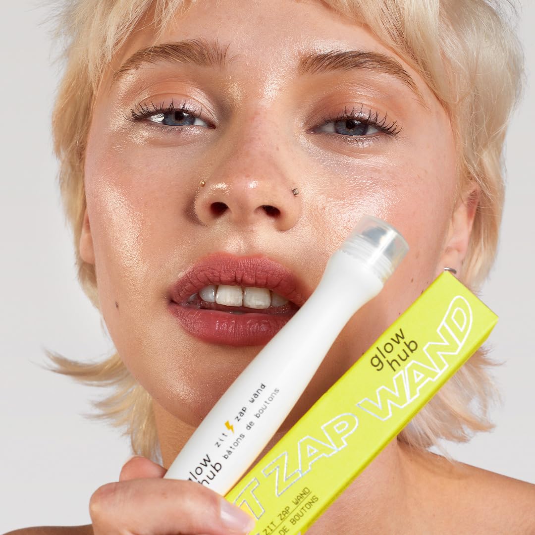 Glow Hub Zit Zap Wand Spot Treatment with Salicylic Acid and Tea Tree for Blemish Prone Skin 15ml