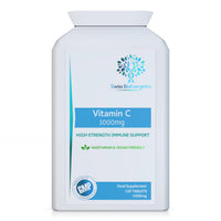 swiss bioenergetics Vitamin C 1000mg 120 Tablets – High Strength Immune Support contributes to The Reduction of Tiredness and Fatigue and to Normal Energy yielding Metabolism. – Exclusively Manufactured in The UK