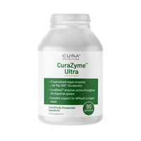 Cura Nutrition CURA NUTRITION - CuraZyme Ultra (90 Capsules) | for Sensitive Stomachs, Nutrient Supplements,Advanced Digestive Enzymes Supplement Blend, Gut Health Supplement, Easy Digest, Digestion Relief
