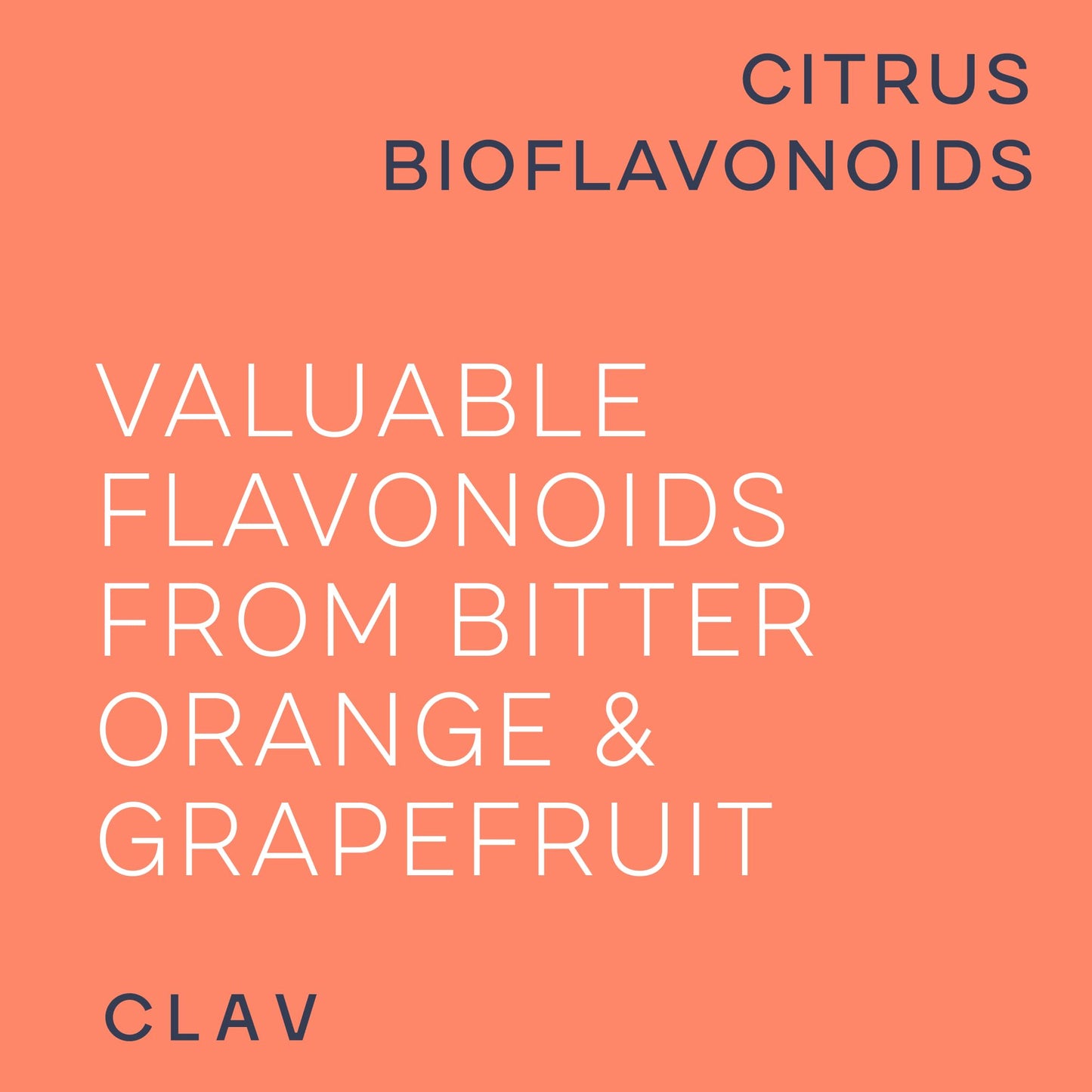 CLAV Citrus Bioflavonoids Complex with Diosmin Hesperidin and Naringin - Flavonoids Supplement Made from Bitter Orange and Grapefruit Extract - Circulation Booster - 60 Capsules - Made in Germany