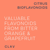 CLAV Citrus Bioflavonoids Complex with Diosmin Hesperidin and Naringin - Flavonoids Supplement Made from Bitter Orange and Grapefruit Extract - Circulation Booster - 60 Capsules - Made in Germany
