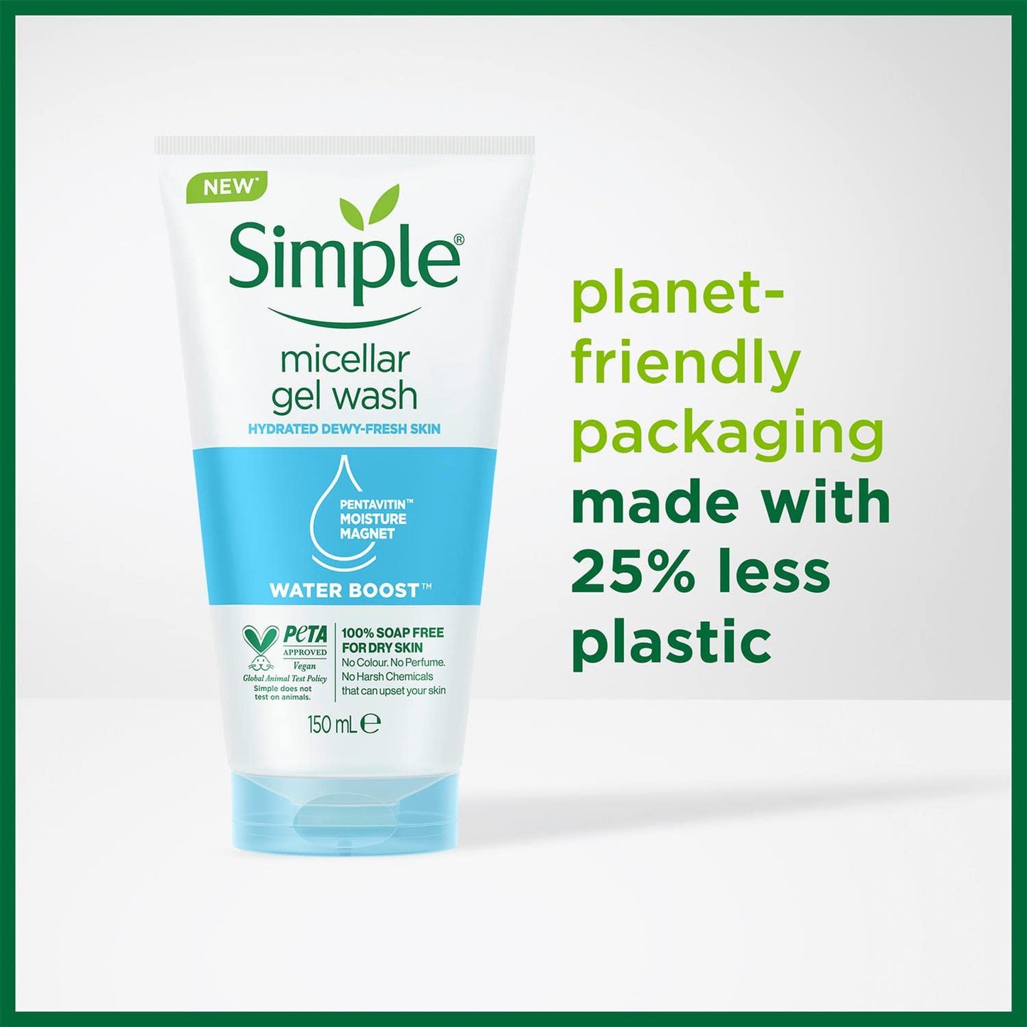 Simple simple micellar facial gel wash 150ml