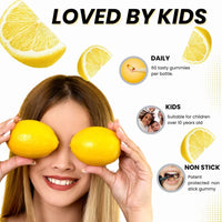 SunVit-D3 Sunvit-D3 Lemon Vitamin D3 Gummies 1,000IU - Vitamin d Gummies for Adults & Menopausal Women | Alleviating Back & Muscle Discomfort | Chewable & Calcium Vitamin D Gummies Suitable for Ages 11 & Above