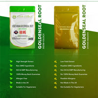 Herb-ology.co.uk Nature's Technology HB Goldenseal | 60 Goldenseal Root Capsules - 600mg 4:1 Extract High Strength Golden Seal Root per Serving | Non-GMO, Gluten & Allergen Free | Manufactured in The UK