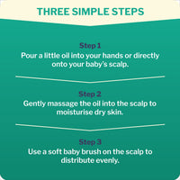 Dentinox Baby Scalp Oil – Moisturises& Nourishes Dry Skin – with Chamomile, Rosehip & Vitamin E – 3 Months & Upward (30ml)