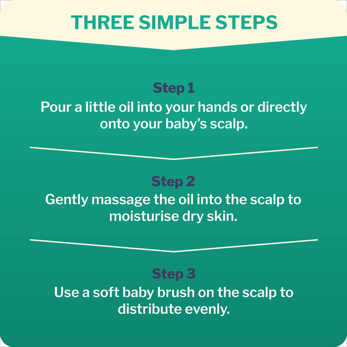 Dentinox Baby Scalp Oil – Moisturises& Nourishes Dry Skin – with Chamomile, Rosehip & Vitamin E – 3 Months & Upward (30ml)
