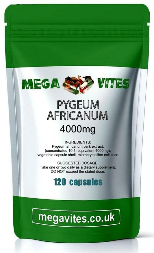 PYGEUM AFRICANUM Capsules 4000mg x 120 - MEGAVITES