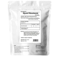 UKHealthHouse Glycerol Monostearate Powder, GMS, Pure Range, Vegan, High Strength Supplement, Packaging Vary (50g)