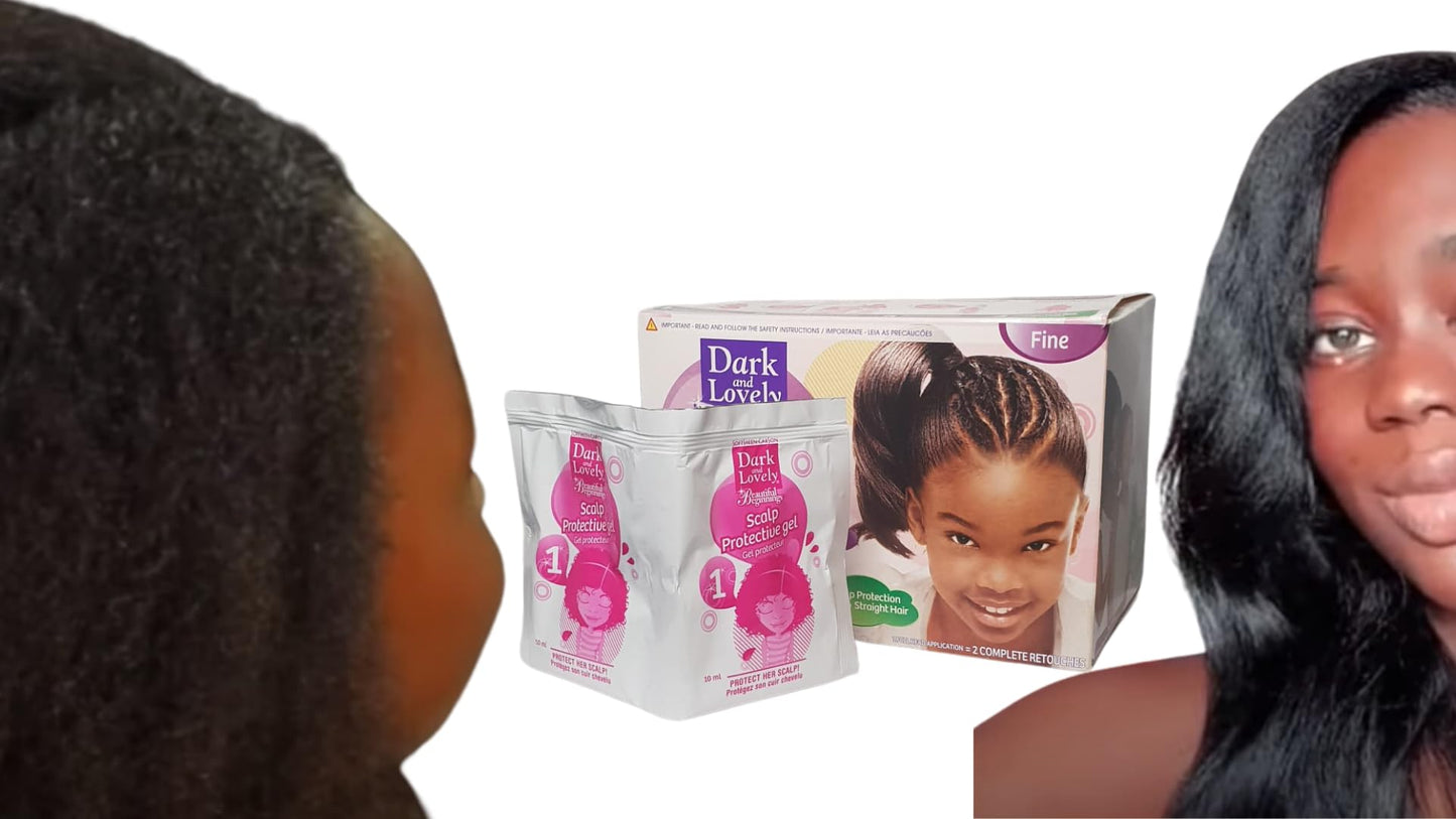 Dark & Lovely Beautiful Beginnings With Coconut & Aloe Scalp Care Relaxer *Fine*