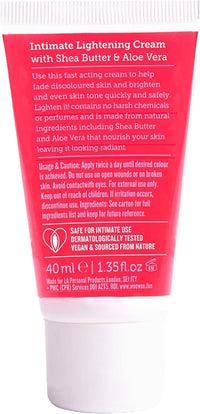 woowoo WooWoo Skin Lightening Cream for Evening Out Skin Tone - Intimate Natural Lightening Cream for Female & Male Private Areas - Bikini Dark Spot Removal - Women Body Parts Brightening - 40ml