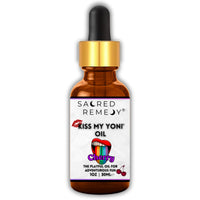 Kiss My Yoni Oil CHERRY Premium Body Lotion Rub. Non-Sticky, 30ml, Massage Oil. Vegan, Natural, Organic, Non-Toxic.