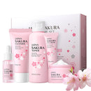 5pcs Sakura Skin Care Sets Gifts for Teenage Girls,YANZEFEI Skin care for Teenage Girls,Skincare Set,High Moisturizing Cherry Blossom Skin Care Kit,Gift Set for Women Mom Daughter Birthday Christmas