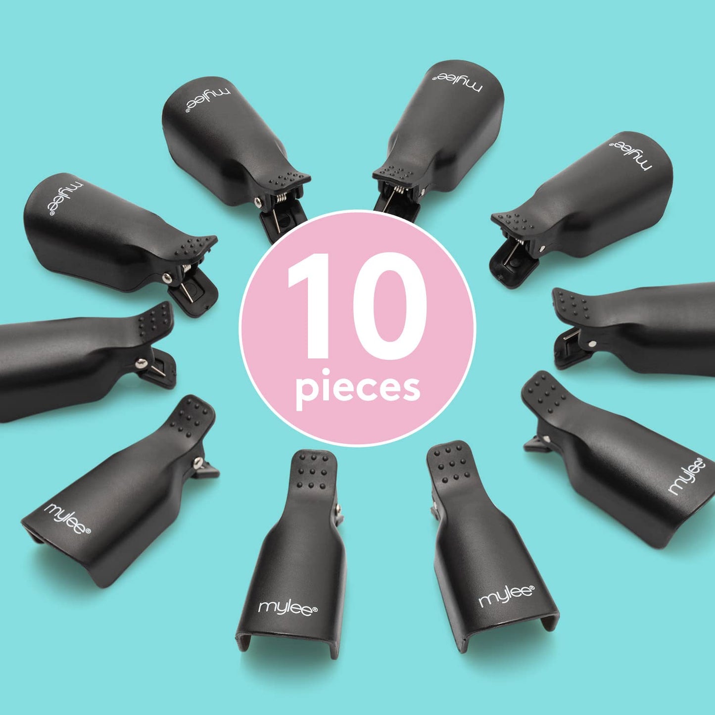 MYLEE Mylee 10 PCs Soak Off Nail Clips Set, Acrylic Nail Art Remover, Plastic