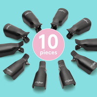 MYLEE Mylee 10 PCs Soak Off Nail Clips Set, Acrylic Nail Art Remover, Plastic