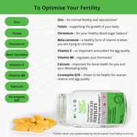 NHP The Natural Health Practice Natural Health Practice Advanced Fertility Support for Women (60 Capsules) Multivitamin & Mineral for Women Wanting to Conceive