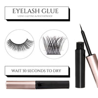 Magnetic SL Individual Lashes 45 Cluster Lashes DIY False Eyelashes Natural Look C Curl Individual Cluster Lashes Soft Eyelashes False Eyelashes With Clear Glue Strong Hold 10-16MM