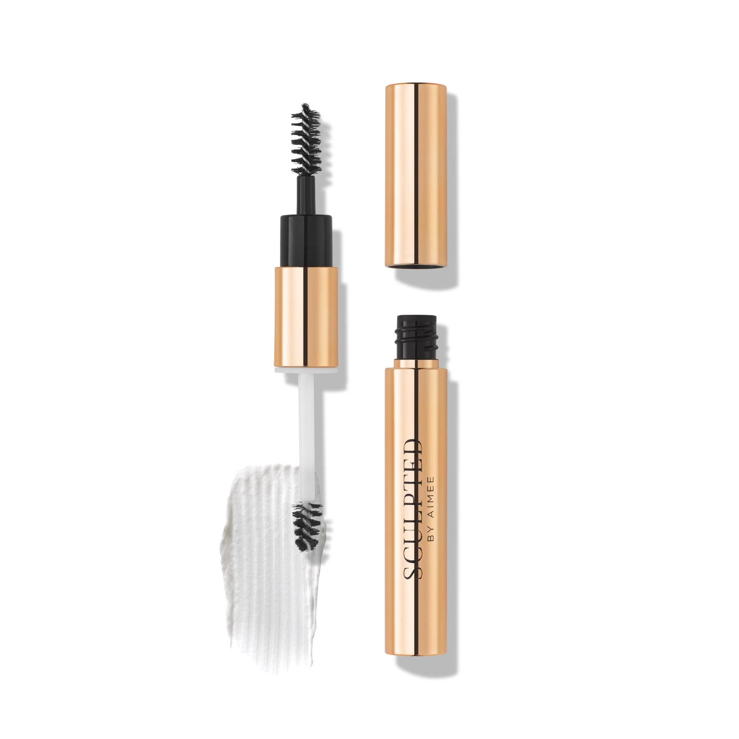 SCULPTED by Aimee EasyBrow Clear from Sculpted by Aimee - Travel-Friendly, Double-Ended, Vegan 2-in-1 Tinted Fibre or Clear Eyebrow Gel with Spoolie