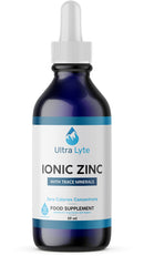 Ultra Lyte Ionic Zinc with Trace Minerals – 59ml Zinc Concentrate Food Supplement – Pure Non-GMO Vegan Friendly Formula – Supports Cognitive Performance, Muscle Growth, Immune System – Zero Calories