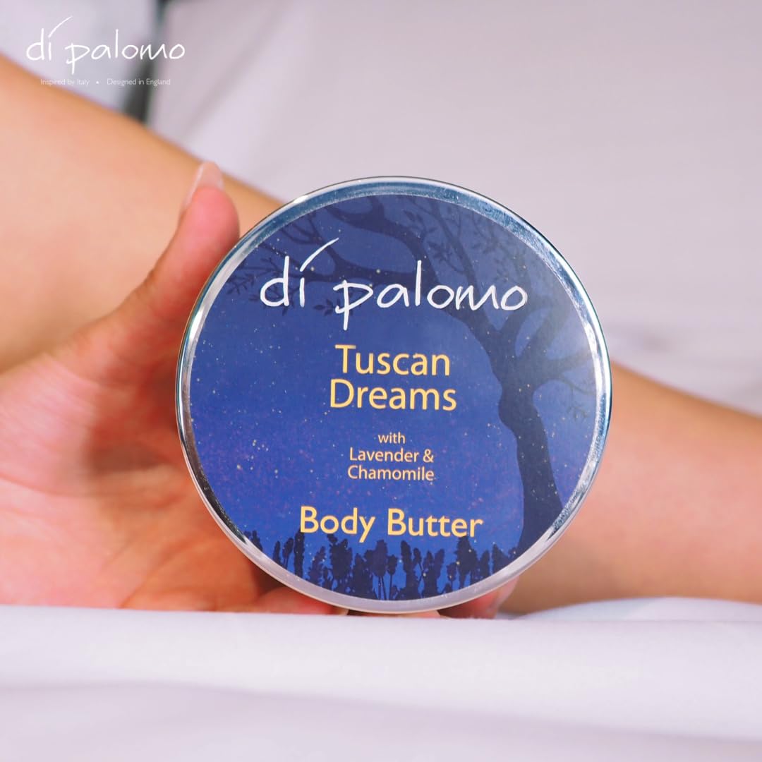Di Palomo Tuscan Dreams Body Butter 200ml. Body Moisturiser & Body Lotion. Shea Butter Body Butter with Skin Care. Body Butter for Women & Body Moisturiser for Women.