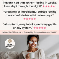 HERA VITALITY D-Mannose & Cranberry Capsules for Women – Urinary Tract & UTI Support Supplement – Bladder Control & Urinary Health Complex with Hibiscus & Dandelion – 60 Vegan Capsules