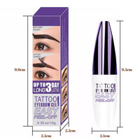 ZoeyShine Natural Colors Peel Off Eyebrow Gel Tint – Waterproof, Smudge-Proof, Long Lasting Up to 3 Days(Light Brown)