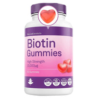 Biotin Gummies 10,000mcg Skin Nails & Hair Vitamins - Chewable Beauty Vitamins For Hair Growth High Strength Hair Gummy's Vitamins For Women & Men - Vegan Hair Vitamins For Growth And Hair Loss