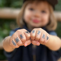 Ready to Daddy Papa & Kind Tattoos | 90 Cool Family Designs | Produced in Germany | DermaTest Verdict Very Good | Great Gift for Dads and Family