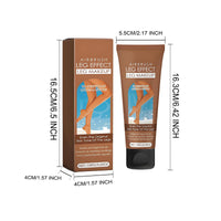 2PCS Waterproof Leg Makeup with Tanning Effect – Full Coverage Body Concealer for Veins & Scars, Natural-Looking Bronzing Cream, Sweat-Resistant & Streak-Free Blendable Foundation (Bronze)