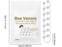 Generic Bee Venom Lymphatic Drainage Nose Ring, Bee Venom Lymphatic Drainage Nose Ring, Firming Essential Oil Ring, Slim Nose Ring for Women and Men (7psc)