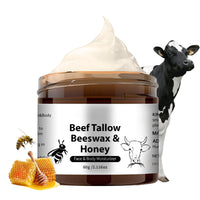 ISBEAUSOLS Beef Tallow Moisturiser - Beef Tallow Skin Care - Tallow And Honey Balm Beeswax for Skin Deep Nourish - Face & Body Butter for Dry Skin - Face Cream for Repair Barrier,Tender Skin 60g
