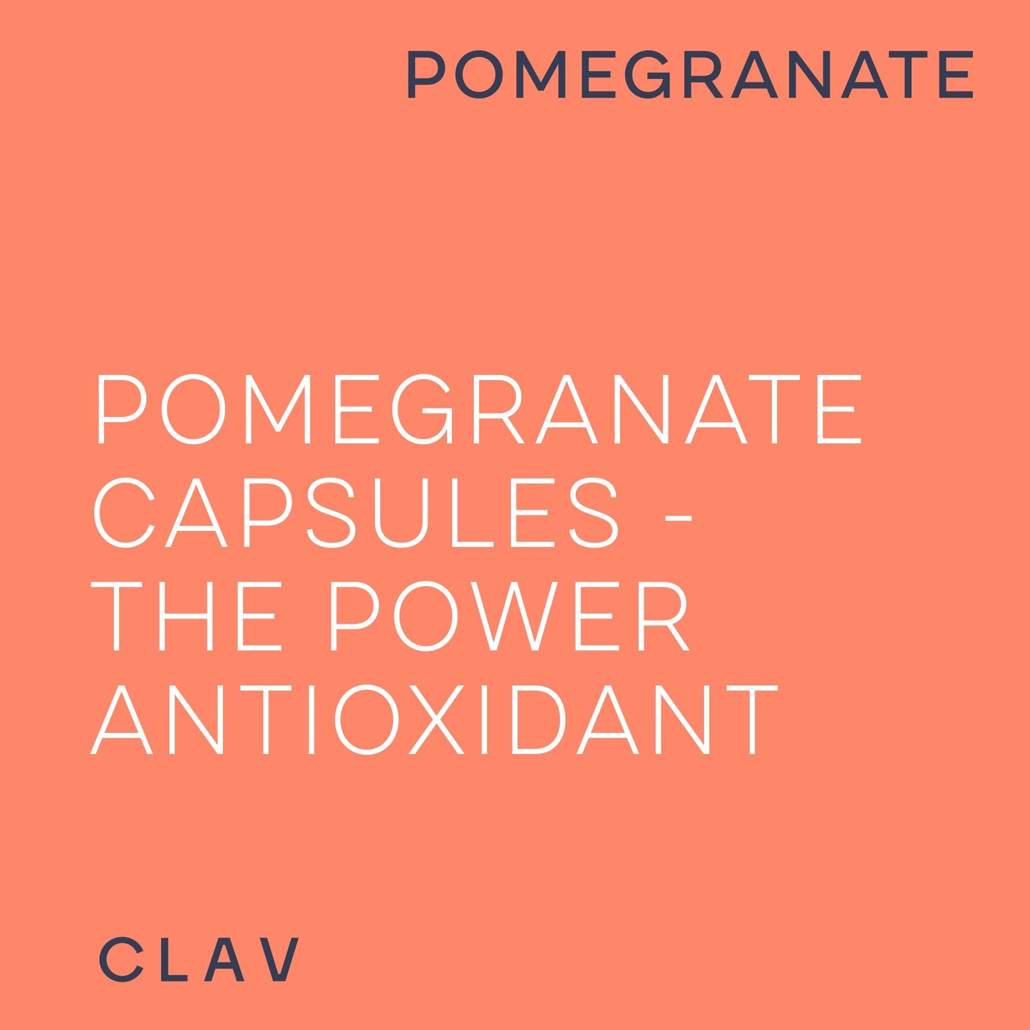 CLAV 1000mg Pomegranate Extract per Daily Dose | Rich in Polyphenols & 40% Ellagic Acid | 60 Capsules Vegan | Made in Germany