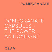 CLAV 1000mg Pomegranate Extract per Daily Dose | Rich in Polyphenols & 40% Ellagic Acid | 60 Capsules Vegan | Made in Germany