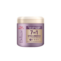 WELLA Wella Deluxe Frizz Smoothing Air-Dry Cream | Anti-Frizz | Heat Protection | Reduces Split Ends | With Olive Oil Derivate | Coarse or Damaged Hair | Soft Hold | 7-in-1 Style & Nourish, 150ml