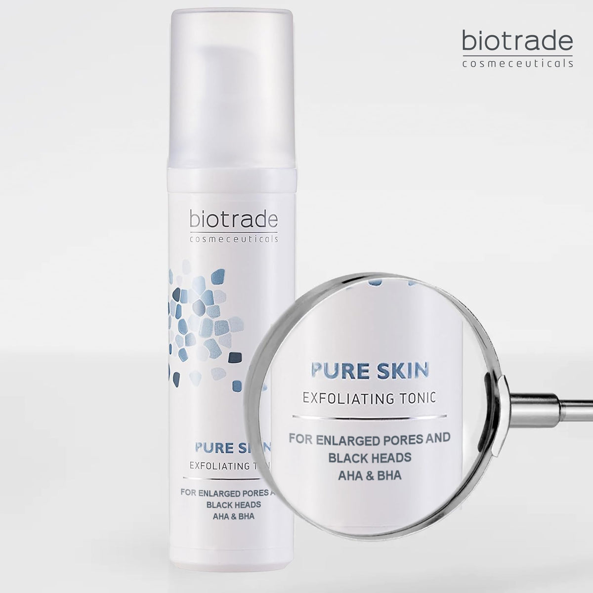 BIOTRADE Biotrade Pure Skin Exfoliating Tonic with AHA & BHA – Gentle Exfoliating Toner That Tightens Enlarged Pores, Removes Blackheads & Offering Anti-Ageing Effect – 60 ml