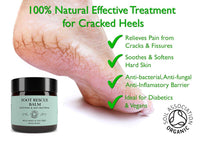 Botanicals Rescue Foot Balm for Cracked Heels, Dry Skin, Anti-fungal Vegan Organic Repair Cream for Athletes Foot Treatment, Diabetics, Mint & Tea Tree
