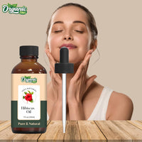 ORGANIC ZING Organic Zing Hibiscus (Rosa sinensis) Oil | Pure & Natural Essential Oil for Skincare, Hair Care & Massage- 30ml/1.01fl oz