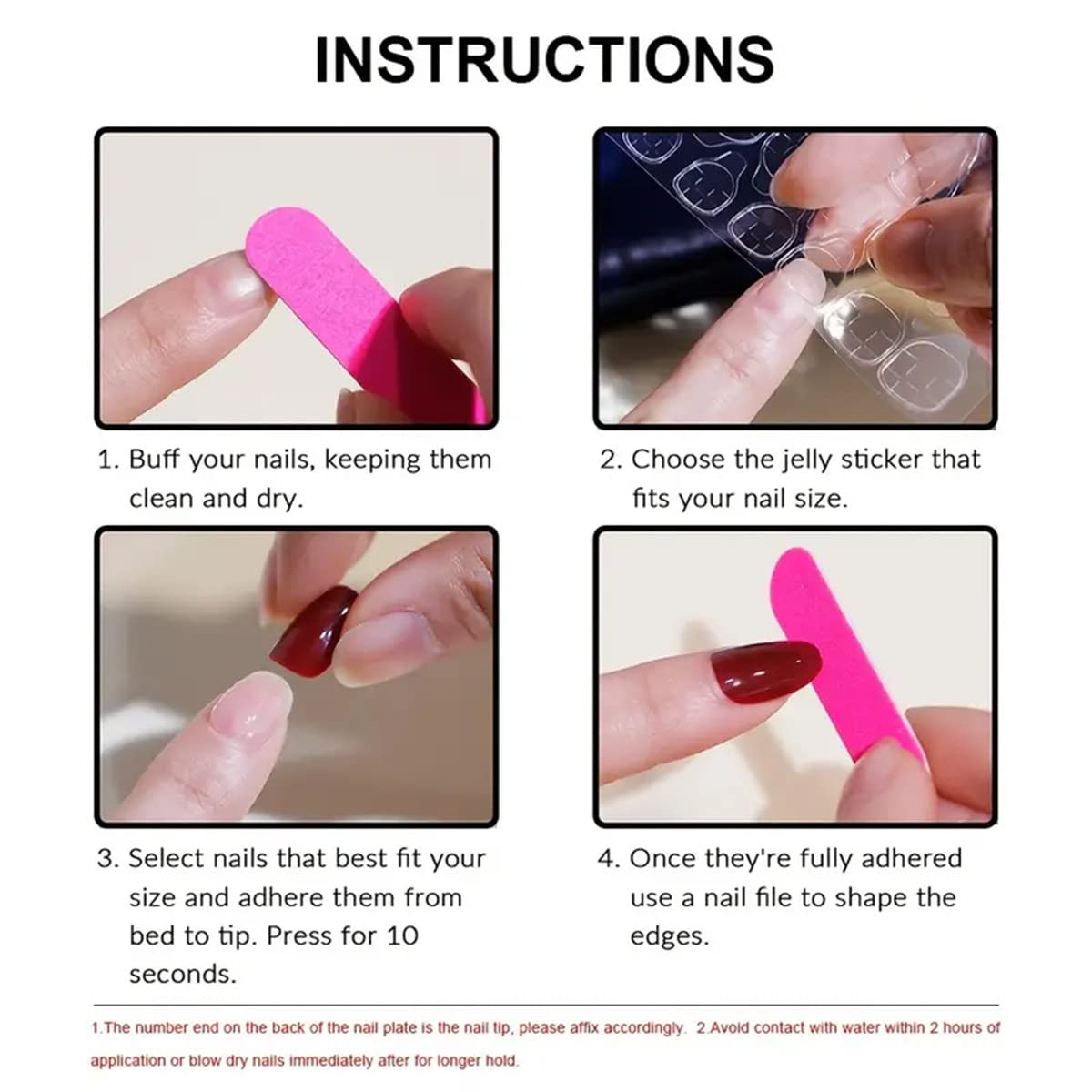Maggidea Square False Nails, Blue Acrylic Nails, 24pcs Extra Long Butterfly Nails with Glue