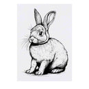 Azeeda 'Rabbit' Temporary Tattoo - Water Resistant, Skin-Safe, Non-Toxic Transfer (TO00062051)