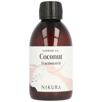 nikura Nikura Coconut (Fractionated) Carrier Oil - 250ml | for Skin, Hair Care, Soap Making, Body and Face | Moisturising, Hydrating & Nourishing | Vegan & UK Made
