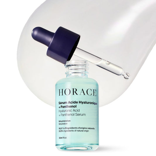 Horace HORACE Hyaluronic Acid + Panthenol Face Serum for Men – Advanced Moisturising Facial Treatment for Dry Skin, Dehydration Lines, and Elasticity – Vegan Skincare for All Skin Types – Unscented, 30ml