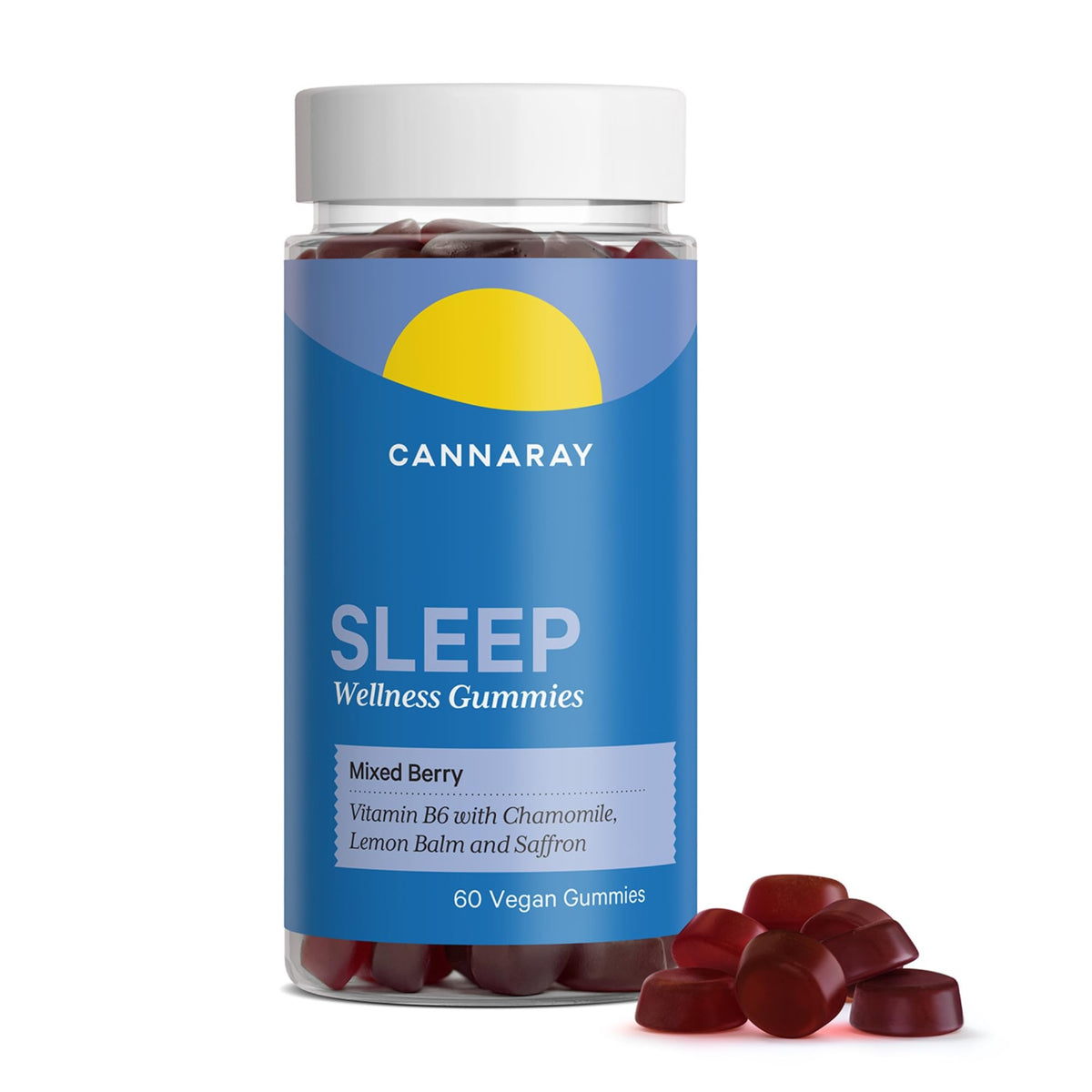 CANNARAY Cannaray Sleep Gummies (60 Count) - Mixed Berry