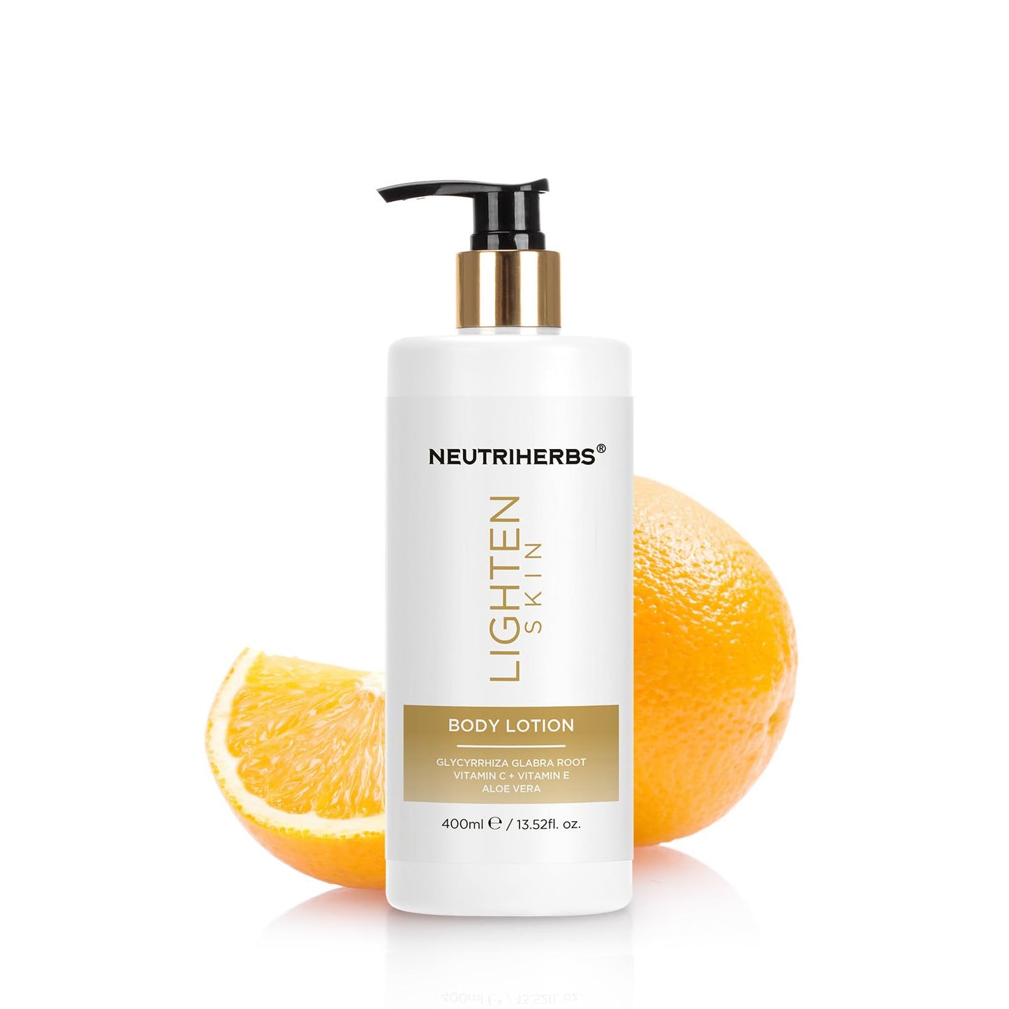 Neutriherbs Brightening Moisturiser BodyLotion, Dry Skin Body Moisturising Lotion-Glow & Hydrate Body Cream, Skin Lightening Cream Moisturiser for Men Women, Even Skin Tone Lotion-Licorice Root+Vit C