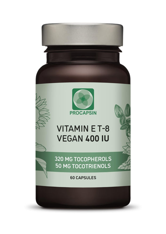 Procapsin Kala Health Vitamin E - All 8 Tocopherols + Tocotrienols 400 IU Vegan - Alpha Tocopherol/Tocotrienol + Beta Tocopherol/Tocotrienol + Gamma Tocopherol/Tocotrienol + Delta Tocopherol/Tocotrienol
