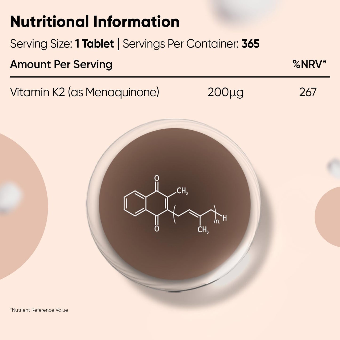 WeightWorld Vitamin K2 MK7 200mcg - 1 Year Supply - 365 Vegan Tablets - 1 per Day - Bioavailable Form - Non-GMO & Magnesium Stearate-Free K2 Vitamin Supplements - Made in the UK
