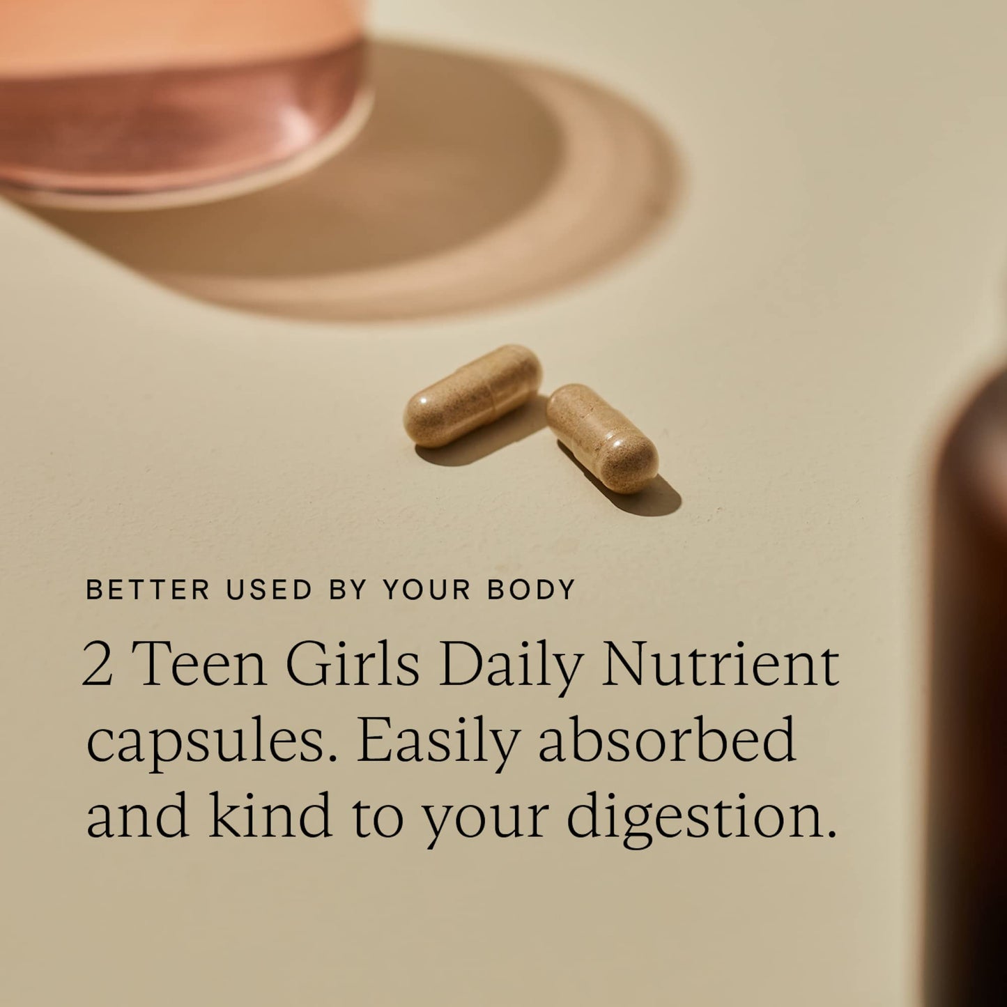 Wild Nutrition Teen Vitamins Girls, Vitamins for Teenagers, Natural & Ethical Multivitamin Kids Vitamins with Vitamin B, Vitamin D - Optimal Health for Teen Girl - 60 Capsules