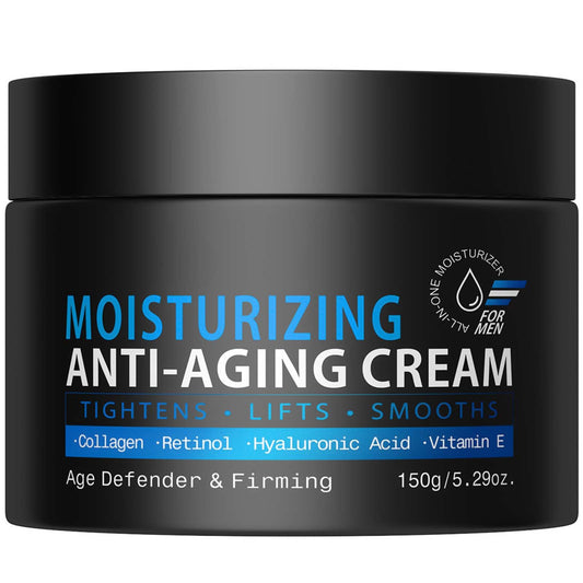 Eveloveu 150G Men's Anti-Aging Face Cream – Skin Tightening Moisturizer to Reduce Wrinkles & Fine Lines, Youthful Hydration for Smoother, Firmer Skin. Best Anti-Wrinkle Cream for Men