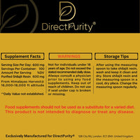 Directpurity Shilajit Resin, 100% Purified Natural Gold Himalayan Shilajit - Full of Fulvic Acid & Trace Elements, Vegan, Replenish Energy and Immune Support, 50 Grams, 3 Months Supply