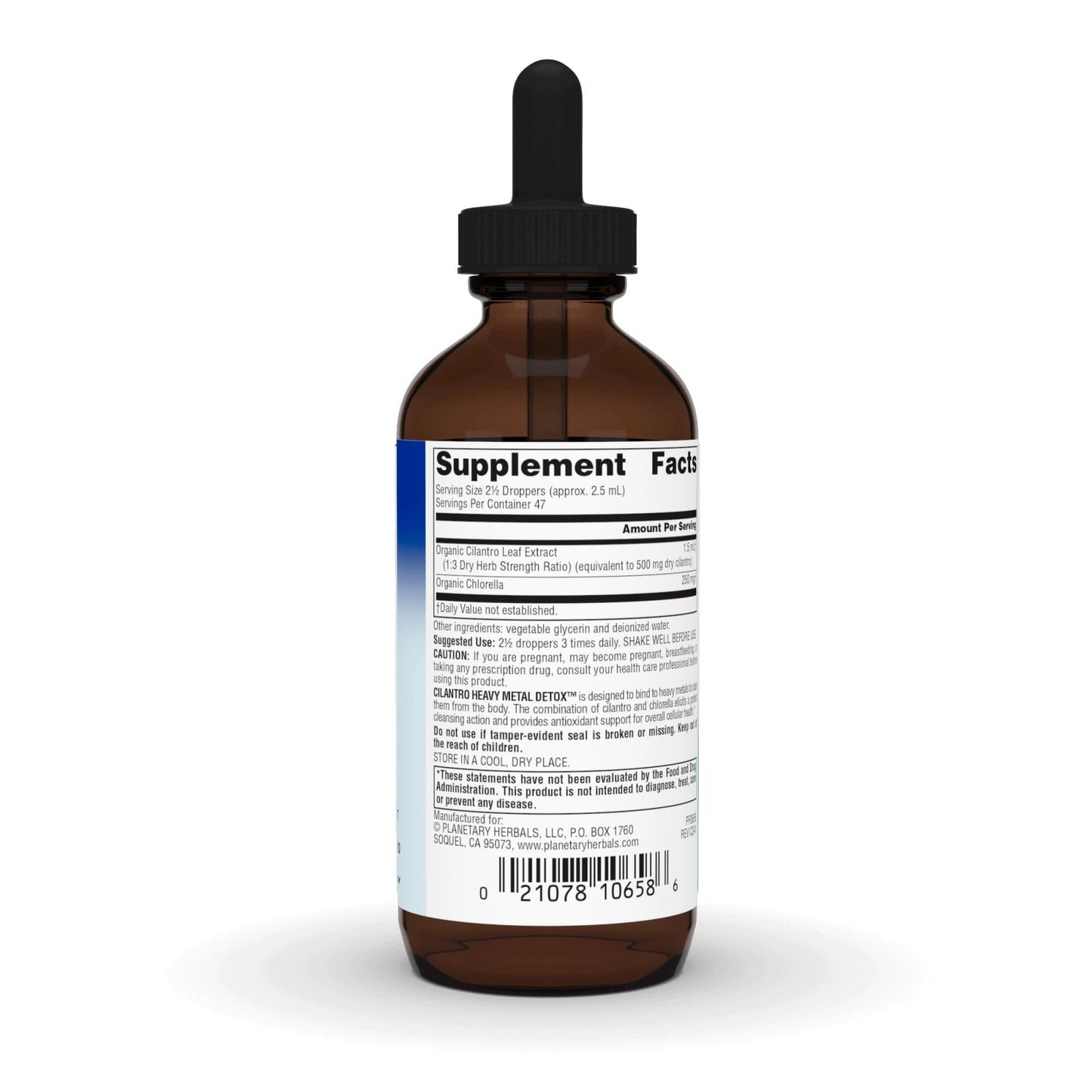 Planetary Herbals Cilantro Heavy Metal Detox, 4 fl oz (118.28 ml)